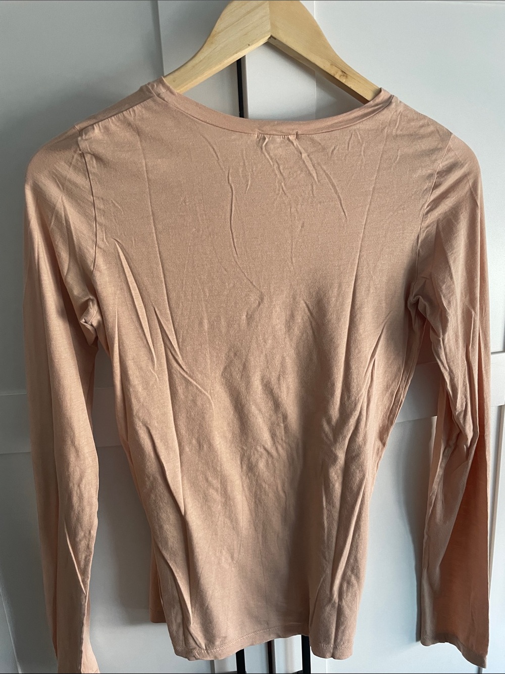 Theory Blush Long-Sleeve Crew Neck stretchy Top - Picture 5 of 5